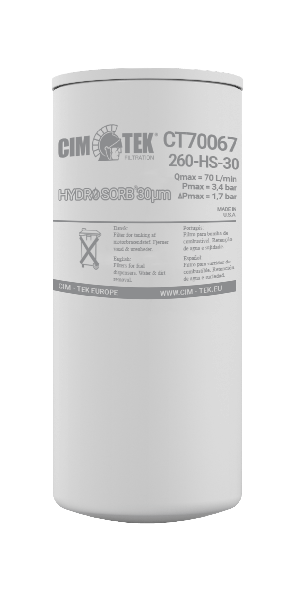 Cim-Tek water/particle element 30 micron 70L/min, 70067